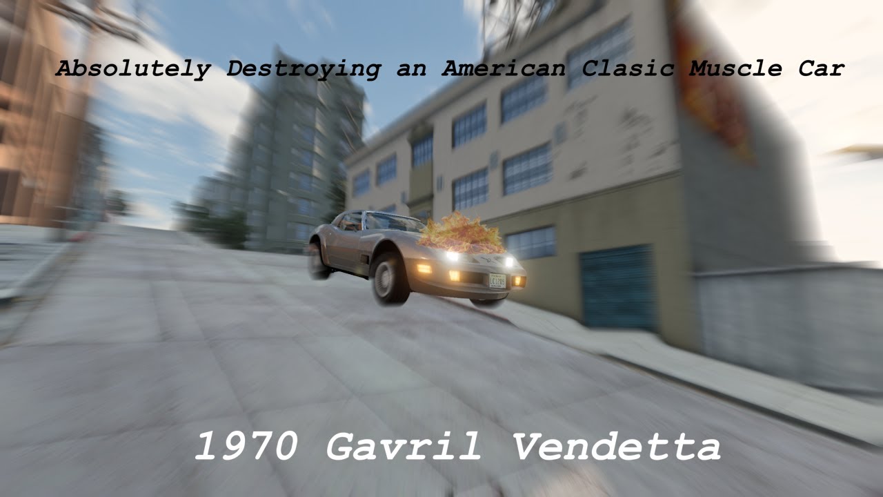 Absolutely Destroying a 70s Muscle Car - Gavril Vendetta POV Drive (BeamNG VR)