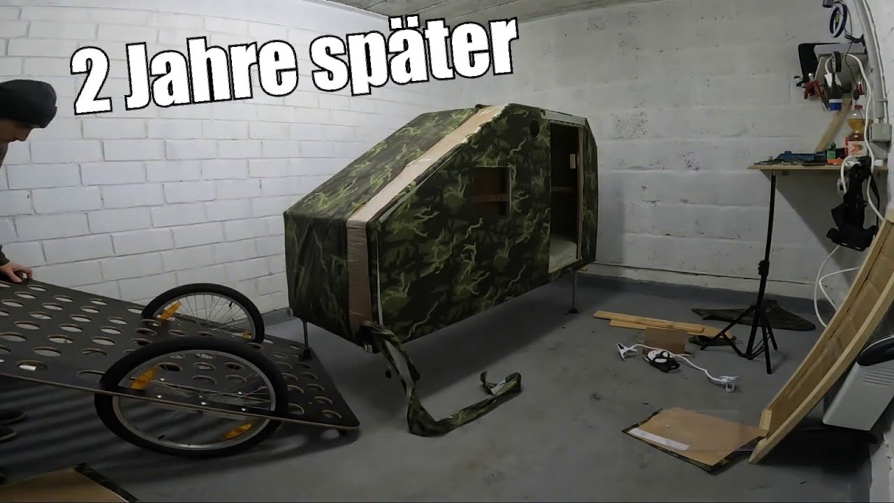 Fazit nach 2 Jahren / Fahrradwohnwagen aus Pappe für unter 100€ / günstiger Bike Camper
