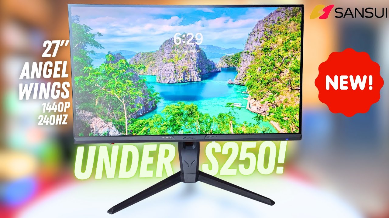 27 Inch SANSUI 240Hz WQHD Gaming Monitor Unboxing & Overview! (Model: ESA-G27F6Q PRO)