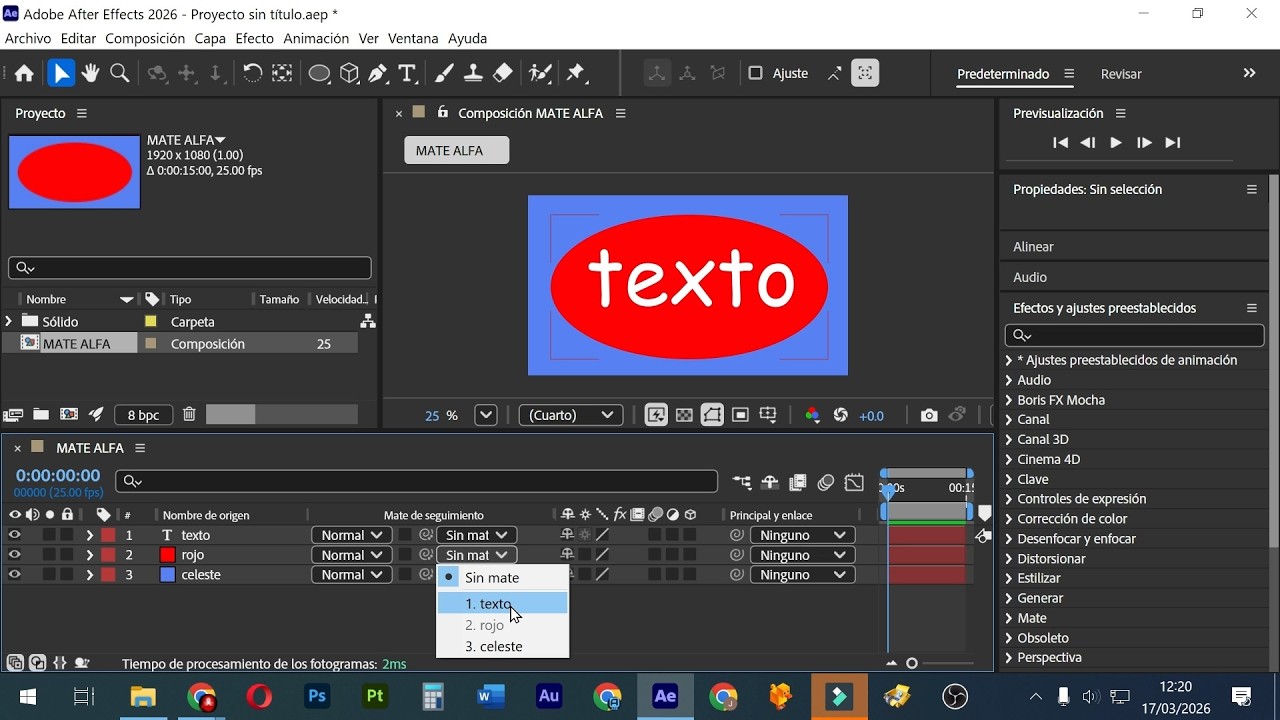 MATTE ALPHA en After Effects 🔥 Tutorial Básico FÁCIL y RÁPIDO (Aprende en Minutos)