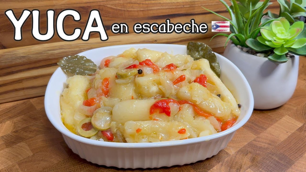 Yuca en Escabeche receta facil y deliciosa | Pickled 'YUCA' Cassava (Puerto Rican Style)