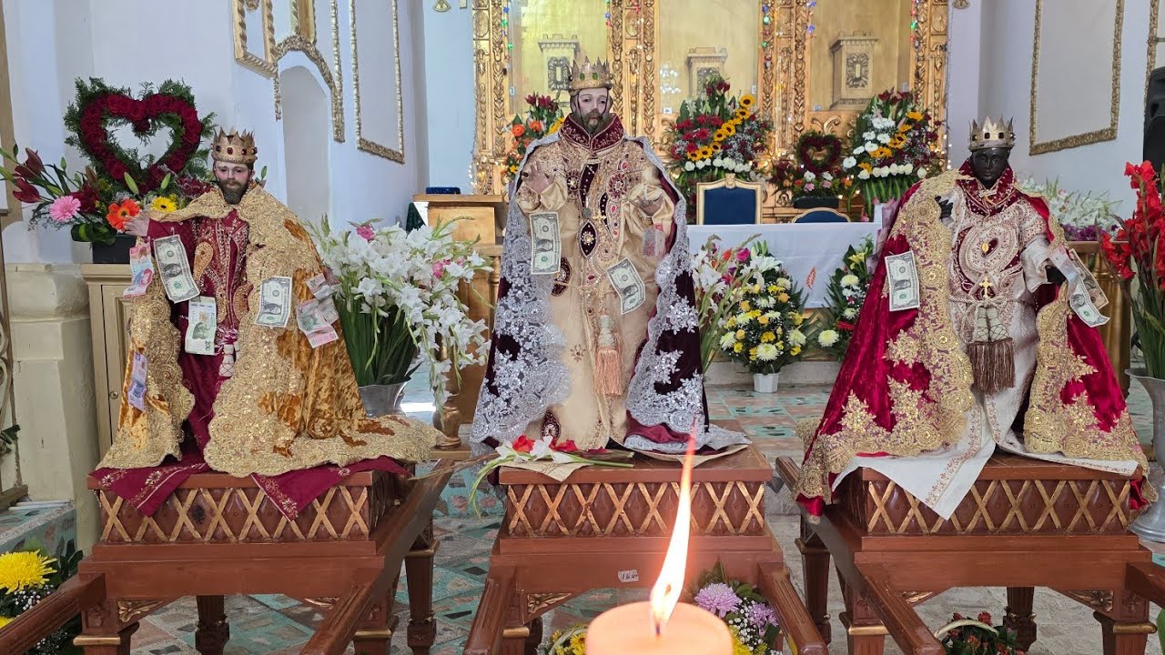 Proseción de Los 3 Reyes en Santos Reyes Tepejillo Feria anual  2026