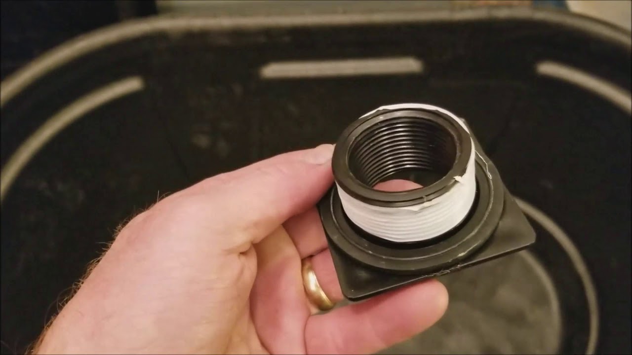 Rubbermaid Stock Tank Drain Valve Installation
