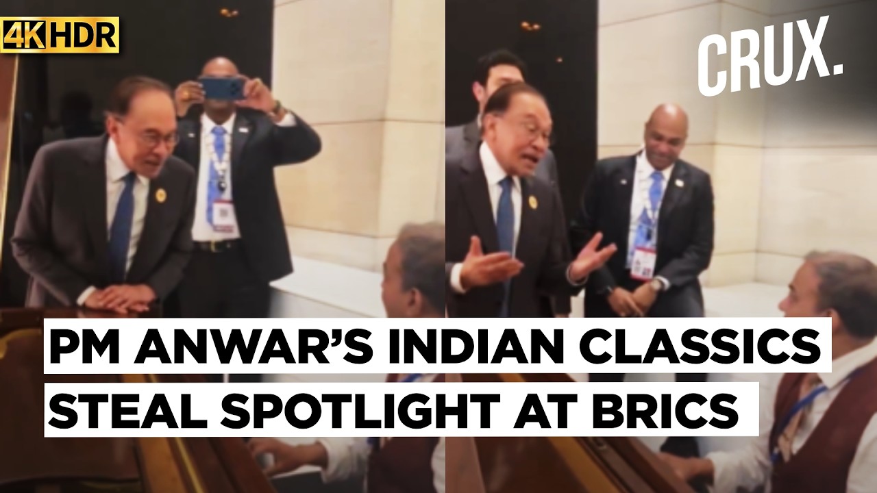 Malaysia PM Anwar Ibrahim Steals BRICS Spotlight With Indian Classics At Gala Dinner | 4K