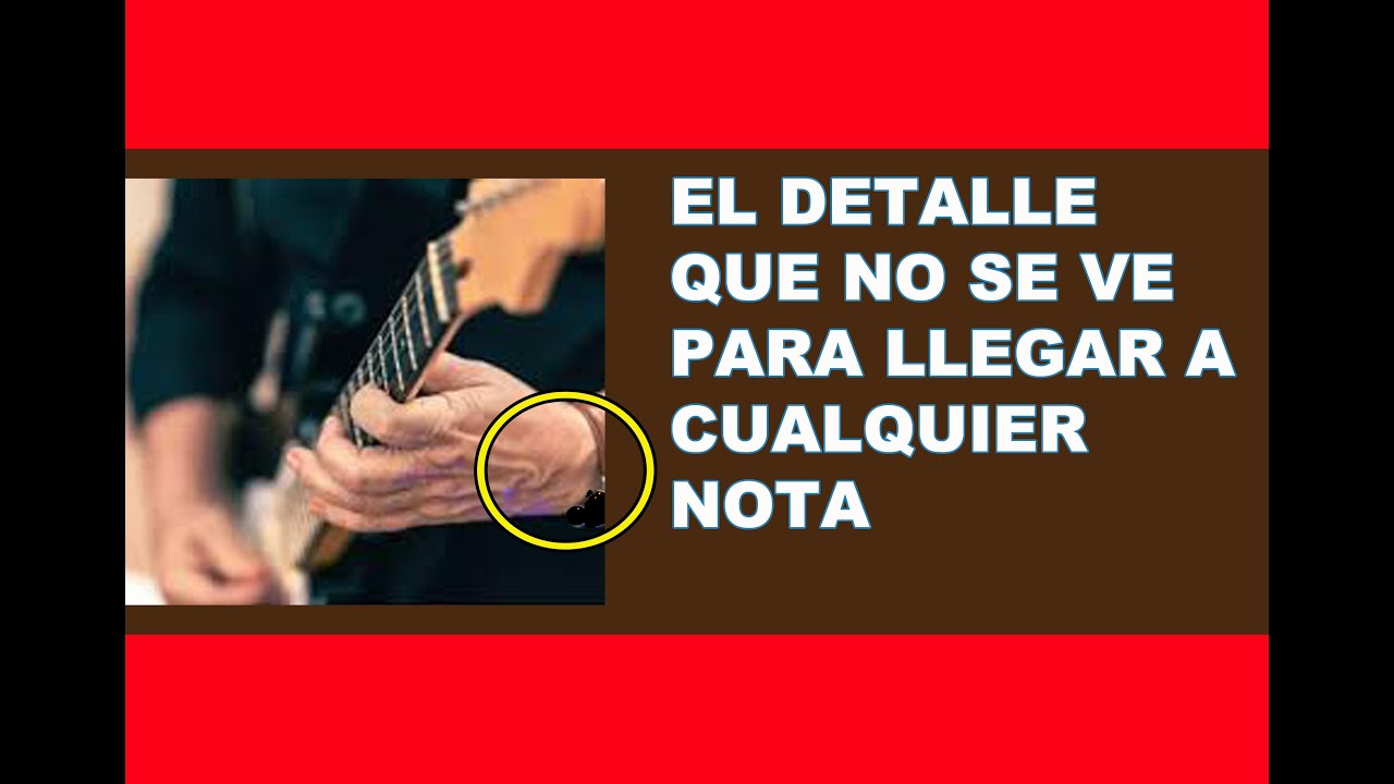 COMO LLEGAR A NOTAS MUY ALEJADAS EN LA GUITARRA...CON ESTE PEQUEÑO DETALLE  SÓLO GIRANDO TU MUÑECA