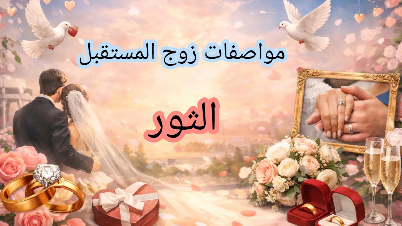 الثور ♉مواصفات زوج المستقبل 💍وماهي أحرف أسمه؟؟ 
