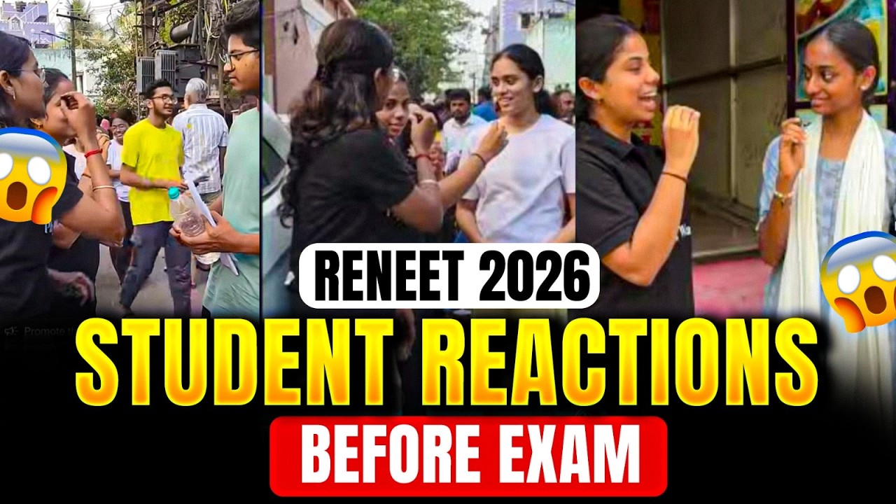 Re NEET 2026 Students Reaction 😱 Before Exam LIVE | PW Tamil Nadu 🔴