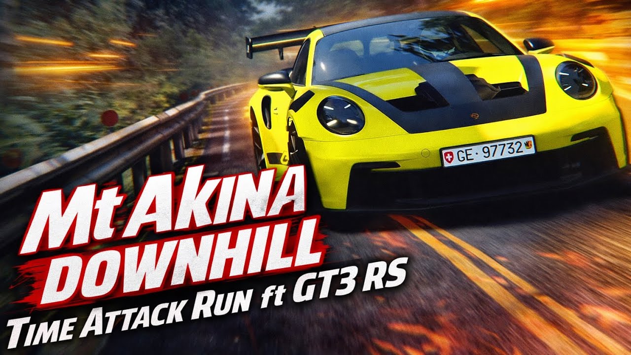 Mt Akina Downhill Time Attack Run ft GT3 RS - OG Assetto Corsa