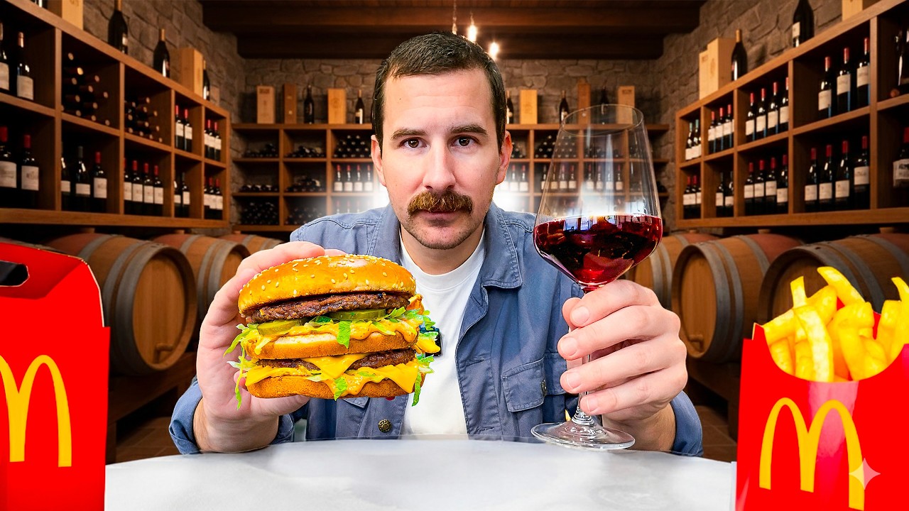 A French wine seller found the best wine to drink with a BIGMAC