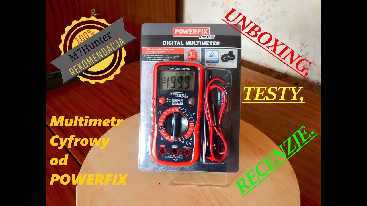 Cyfrowy Multimetr od Powerfix 👍 z Lidl'a - Unboxing, Testy, Recenzje.