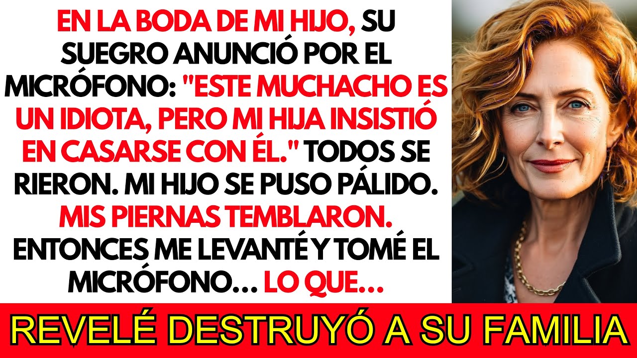 El suegro dijo en la boda: 
