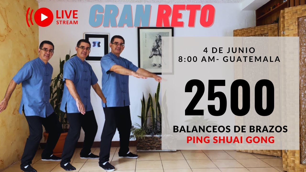 GRAN RETO de 2500 balanceos de brazos (Ping Shuai Gong) - Revitaliza, desintoxica, relaja, sana...