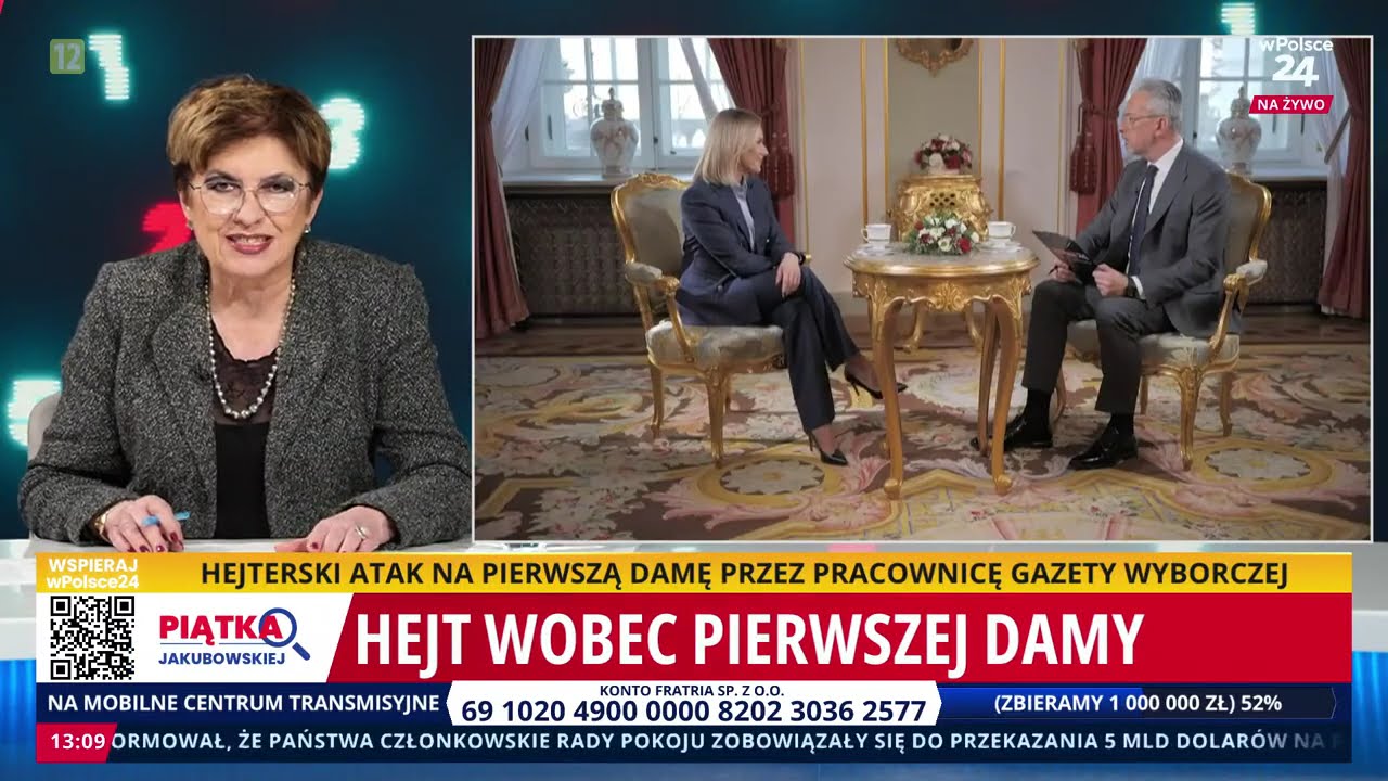 Hejt wobec pierwszej Damy trwa! Piątka Jakubowskiej cz. 1 16.02.2026