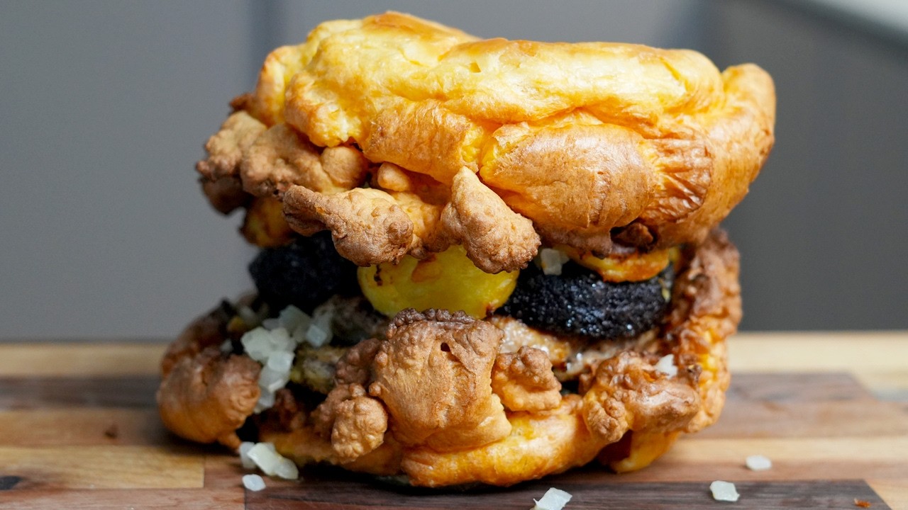 Yorkshire Pudding Burger - A British Feast with Shaulan Steenson