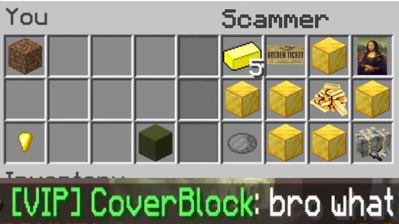 trolling hypixel pit scammers