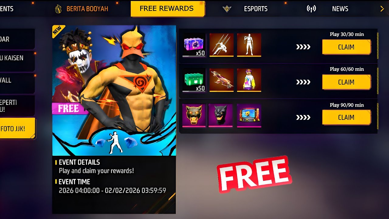 GARENA FREE FIRE NEW EVENT 🤯 CLAIM FREE REWARDS 🤑 FF NEW EVENT 😱 NOOB TO PRO ACCOUNT 💎 FREE FIRE 🔥🔥