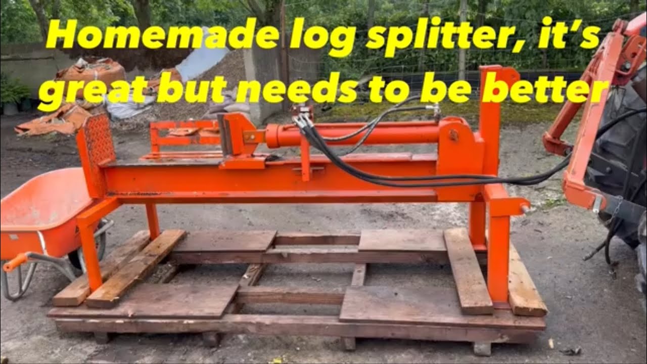 Large homemade log splitter, great but needs to be better! Part 1.