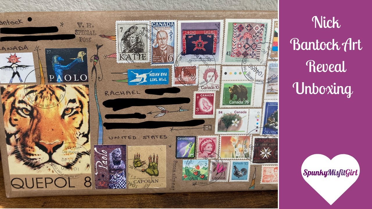 Nick Bantock Art Reveal Unboxing - Spunky Misfit Girl