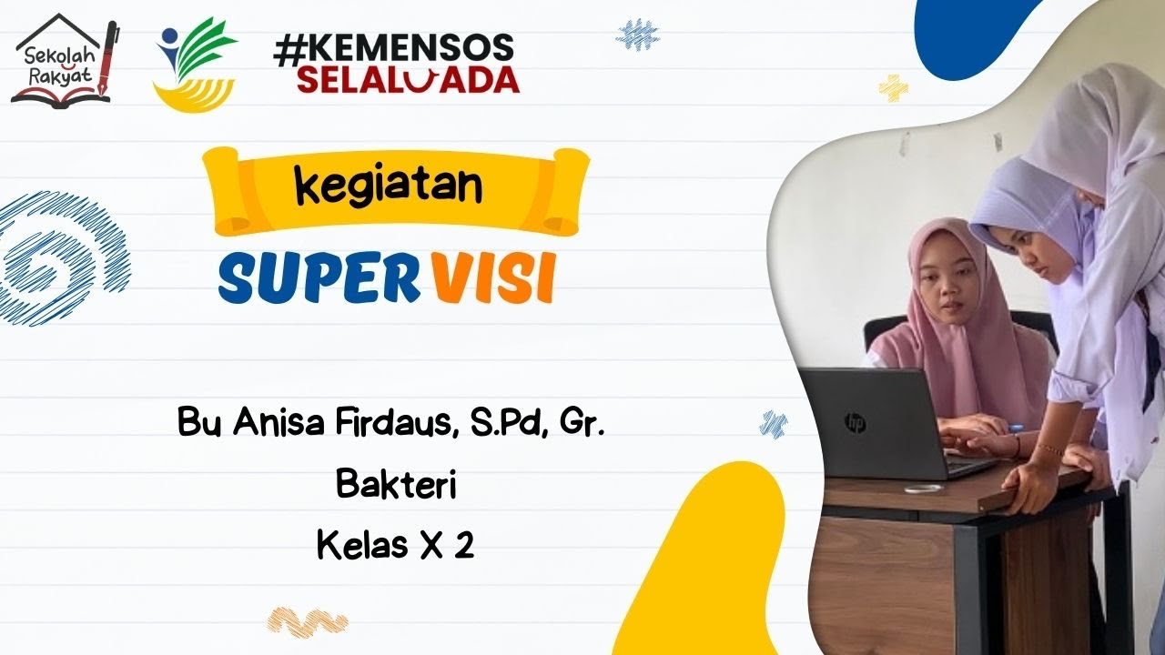 Kegiatan Supervisi Bu Anisa Firdaus, S.Pd, Gr. Guru Biologi SRT 2 Banyuwangi