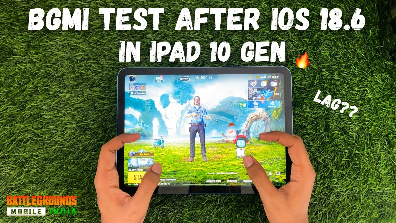 iOS 18.6 BGMI Test | iPad 10 Smooth + Extreme Test – Frame Drops or Smooth Gameplay?