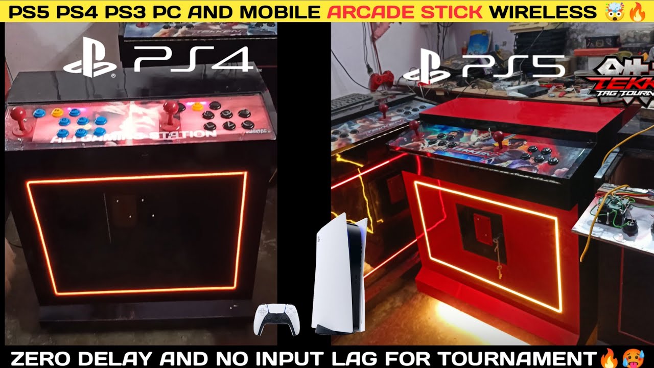 PS4 PS3 PS5 ARCADE STICK COIN OPERATED MACHINE 🔥😍 #tekken3 #arcade #ps5arcadestick