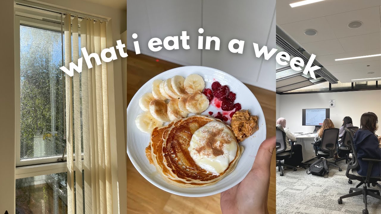 london uni student: what I eat in a week 🥗🌮, study sessions, boxpark