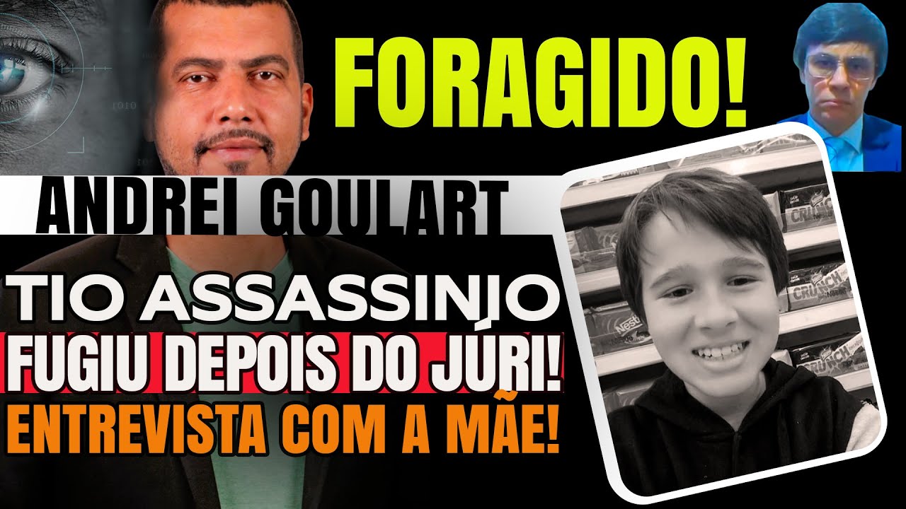CASO ANDREI GOULART: AP&Oacute;S CONDENA&Ccedil;&Atilde;O, TIO QUE TIROU A VIDA DO GAROTO FOGE PARA N&Atilde;O IR &Agrave; PRIS&Atilde;O!