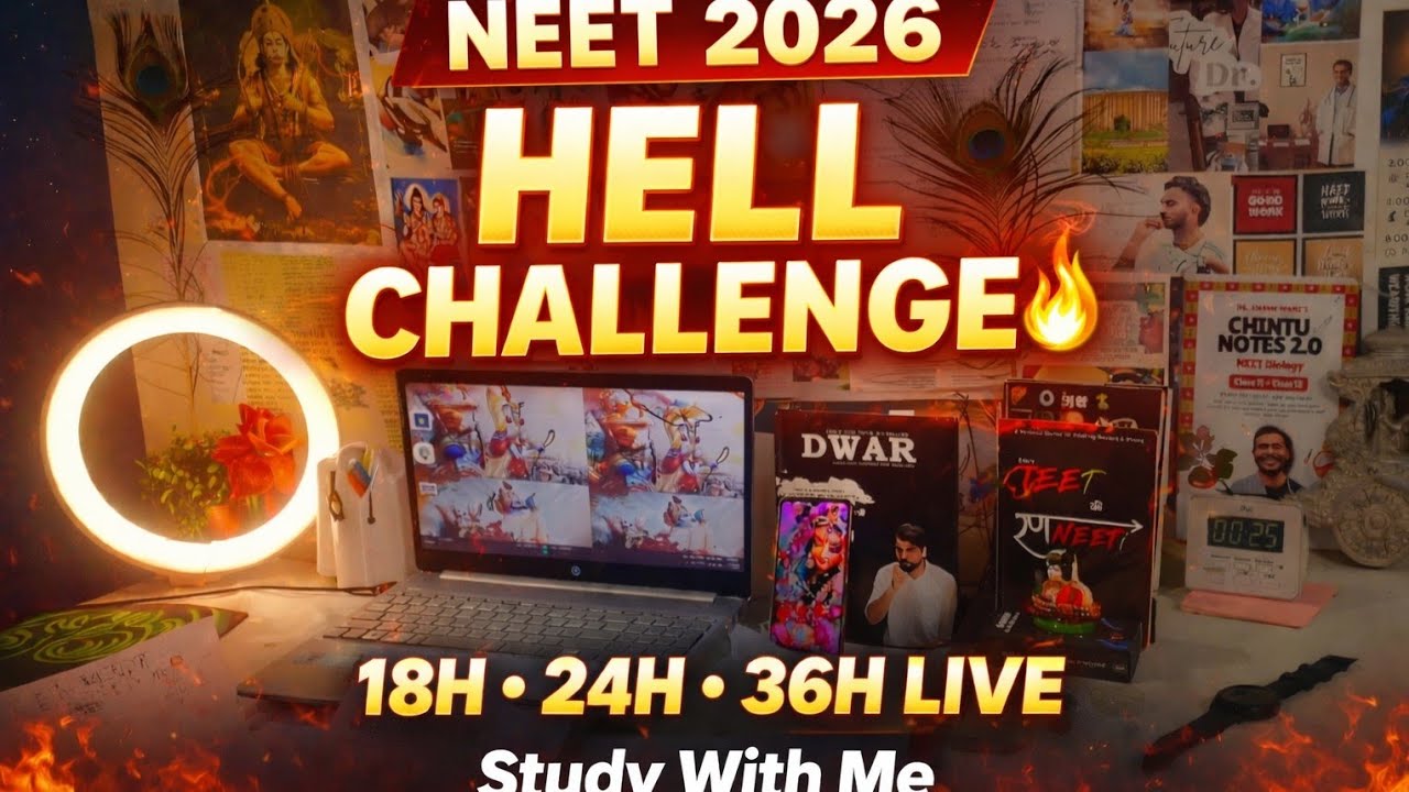 ✍️ DAY 05🔥PART 02 |75DAYS HELL CHALLENGE NEET 2026 || 16+ watch ♥STUDY 📖 DAILY