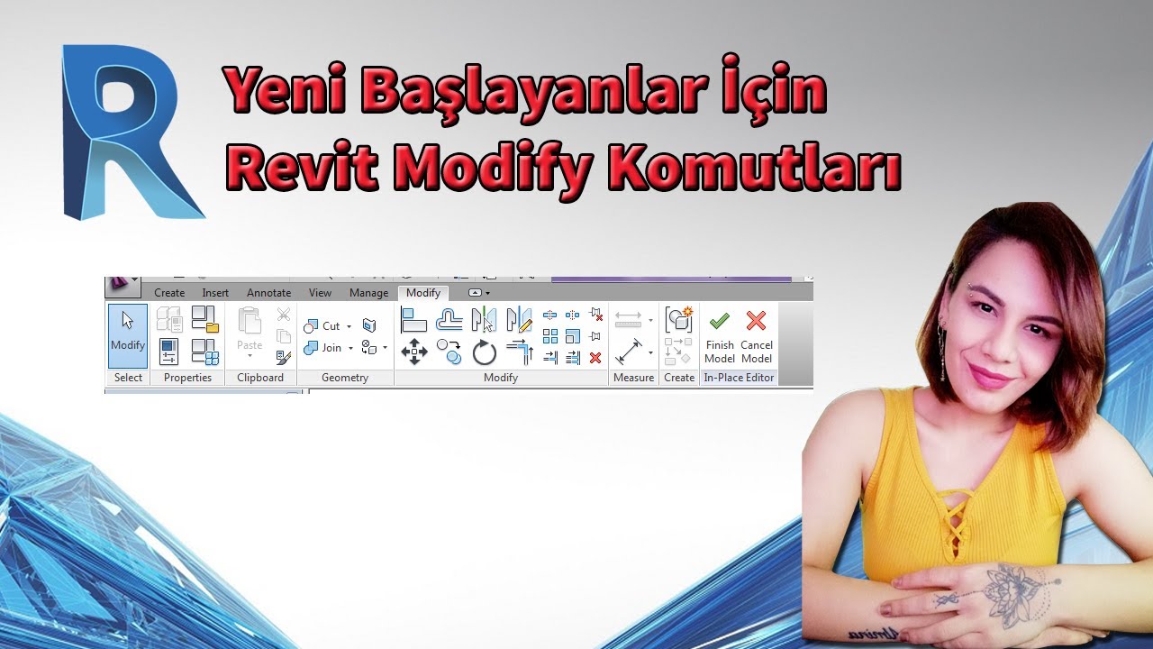 Для начинающих - Revit Modify Commands