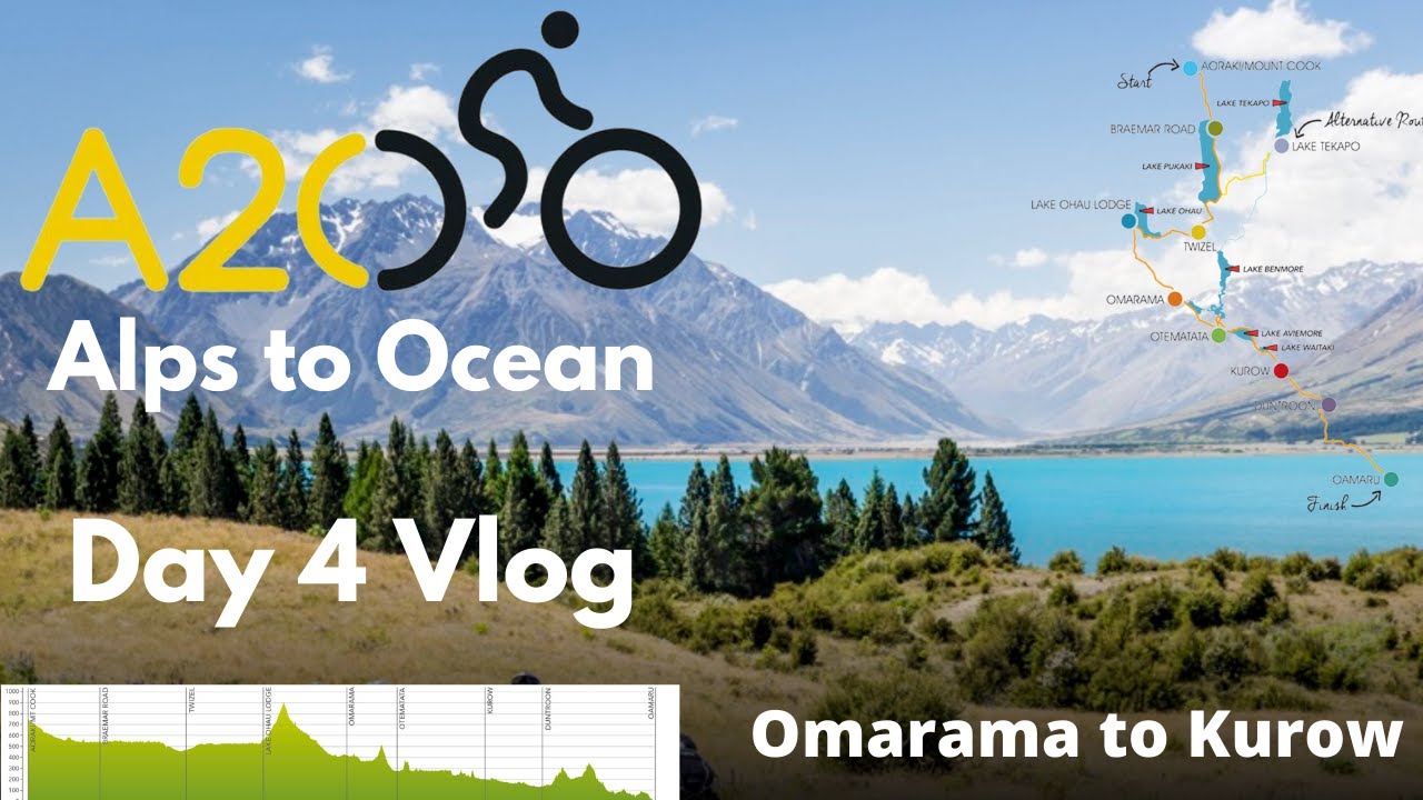 Alps to Ocean Cycle Trail VLOG Day 4 - Omarama to Kurow 68km