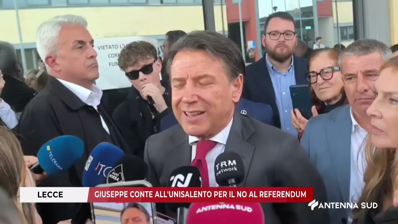 12 MARZO 2026   LECCE  GIUSEPPE CONTE ALL'UNISALENTO PER IL NO AL REFERENDUM