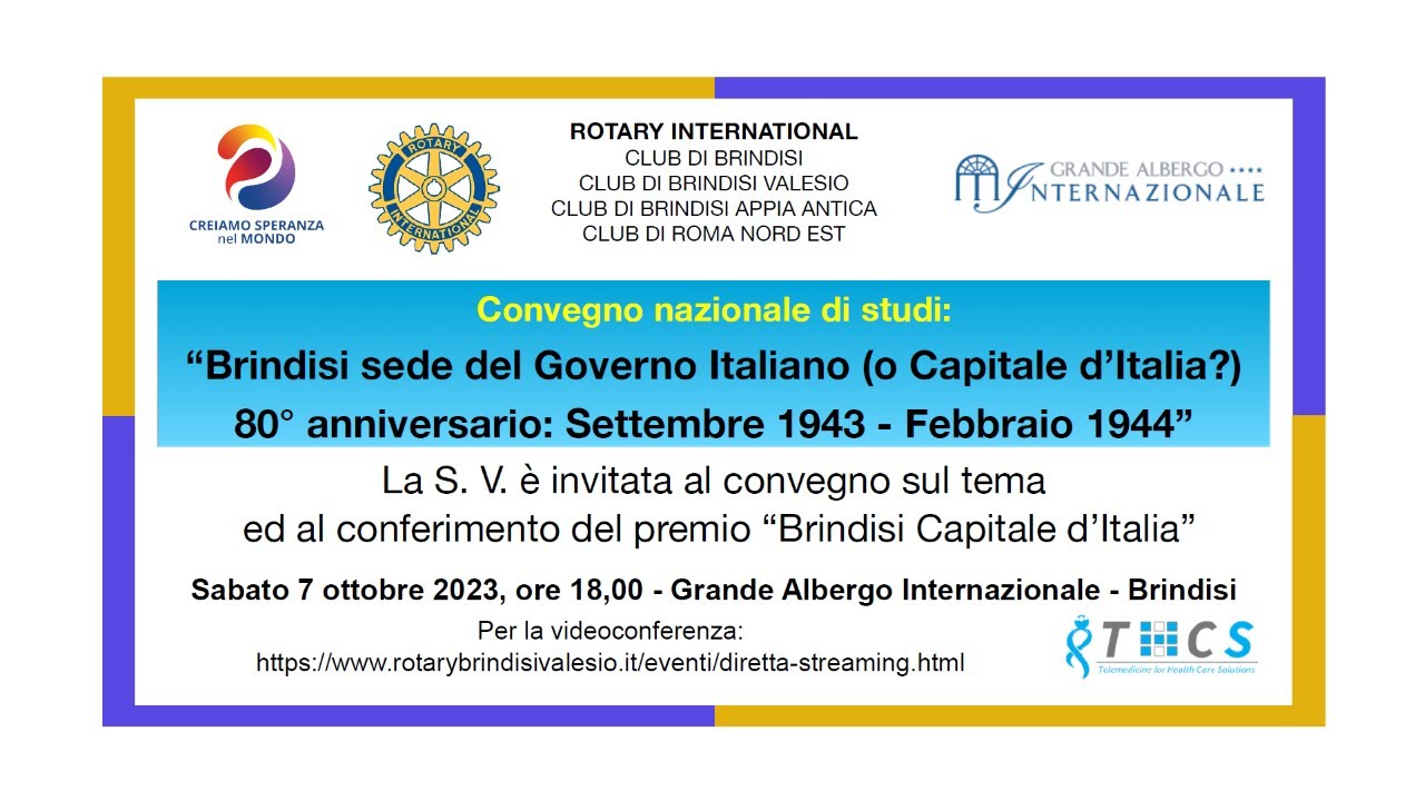 📣 𝐁𝐑𝐈𝐍𝐃𝐈𝐒𝐈 𝐒𝐄𝐃𝐄 𝐃𝐄𝐋 𝐆𝐎𝐕𝐄𝐑𝐍𝐎 (𝐎 𝐂𝐀𝐏𝐈𝐓𝐀𝐋𝐄 𝐃'𝐈𝐓𝐀𝐋𝐈𝐀?) 📣