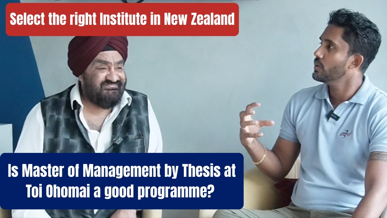 Study in New Zealand | The importance of selecting the right institute | Paramdip Singh | Toi-Ohomai