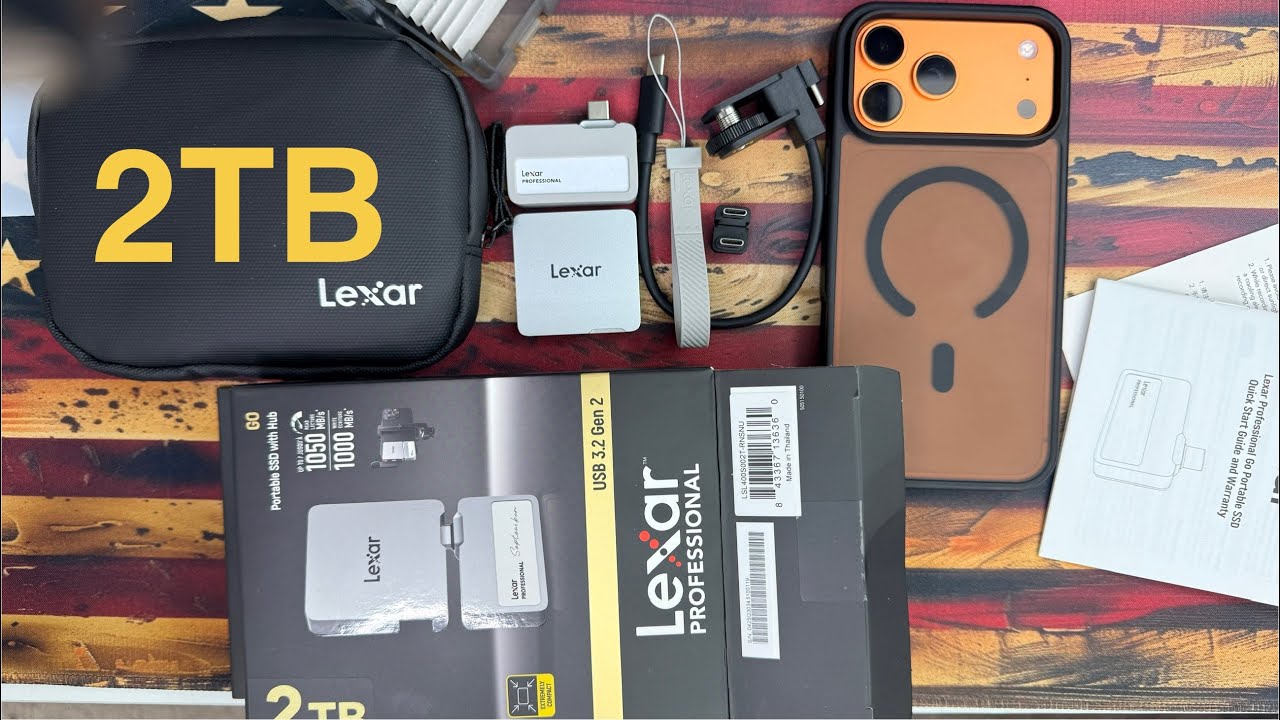 The Lexar Professional Go Portable SSD 2TB Unboxing - Works with iPhone 17 Pro Max like a charm