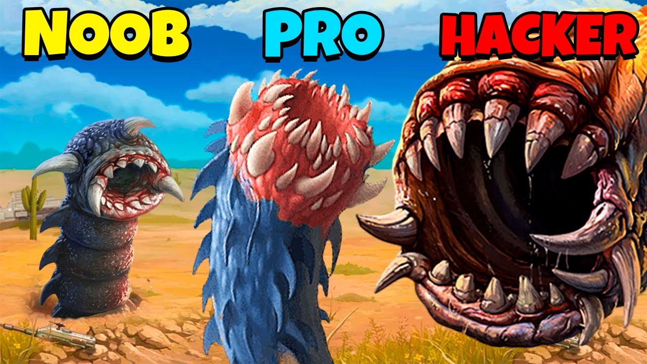 NOOB vs PRO vs HACKER - Death Worm