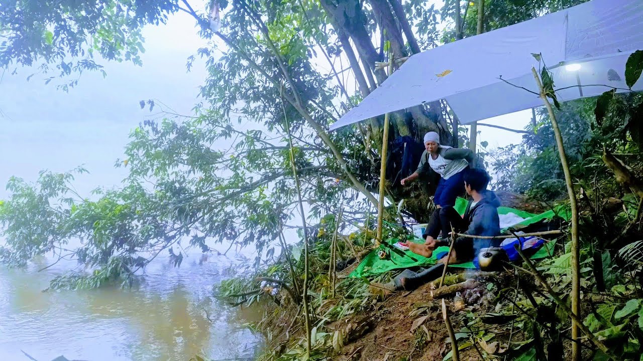 Camp fishing bersama mama, banyak ikan besar yang makan pancing sampai kewalahan 