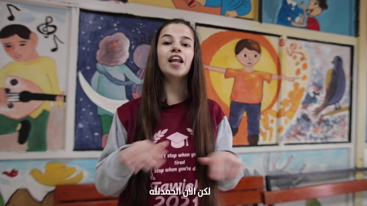 روان هندية طالبة في مدرسة الصم التابعة للهلال الأحمر الفلسطيني