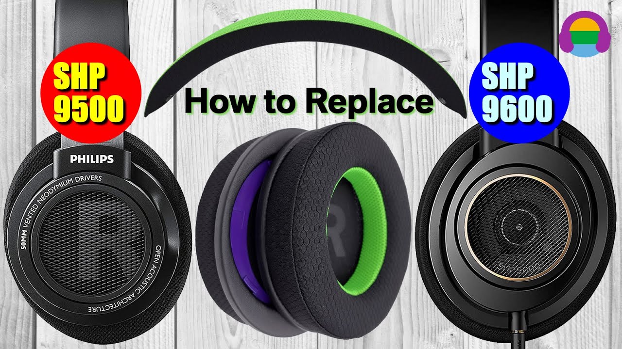 How to Replace: Philips SHP9500, SHP9600 Headphones Headband / Ear Pads