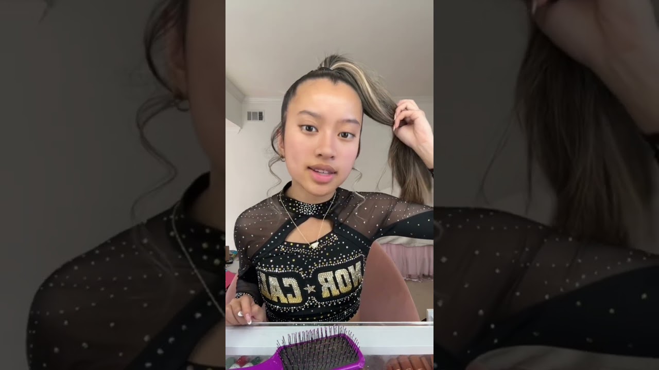 GRWM / do my hair with me for allstar cheer showcase!! 