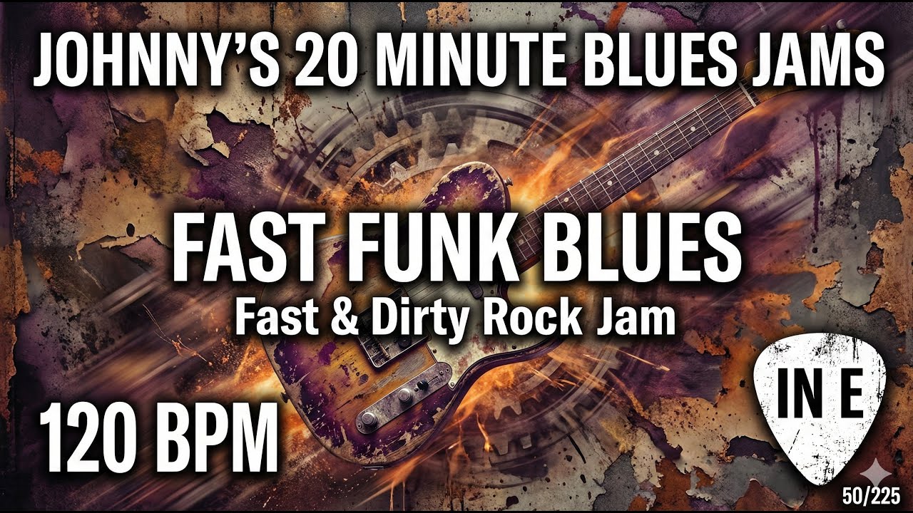 'Fast And Dirty' Blues Funk in E 120bpm 50/225
