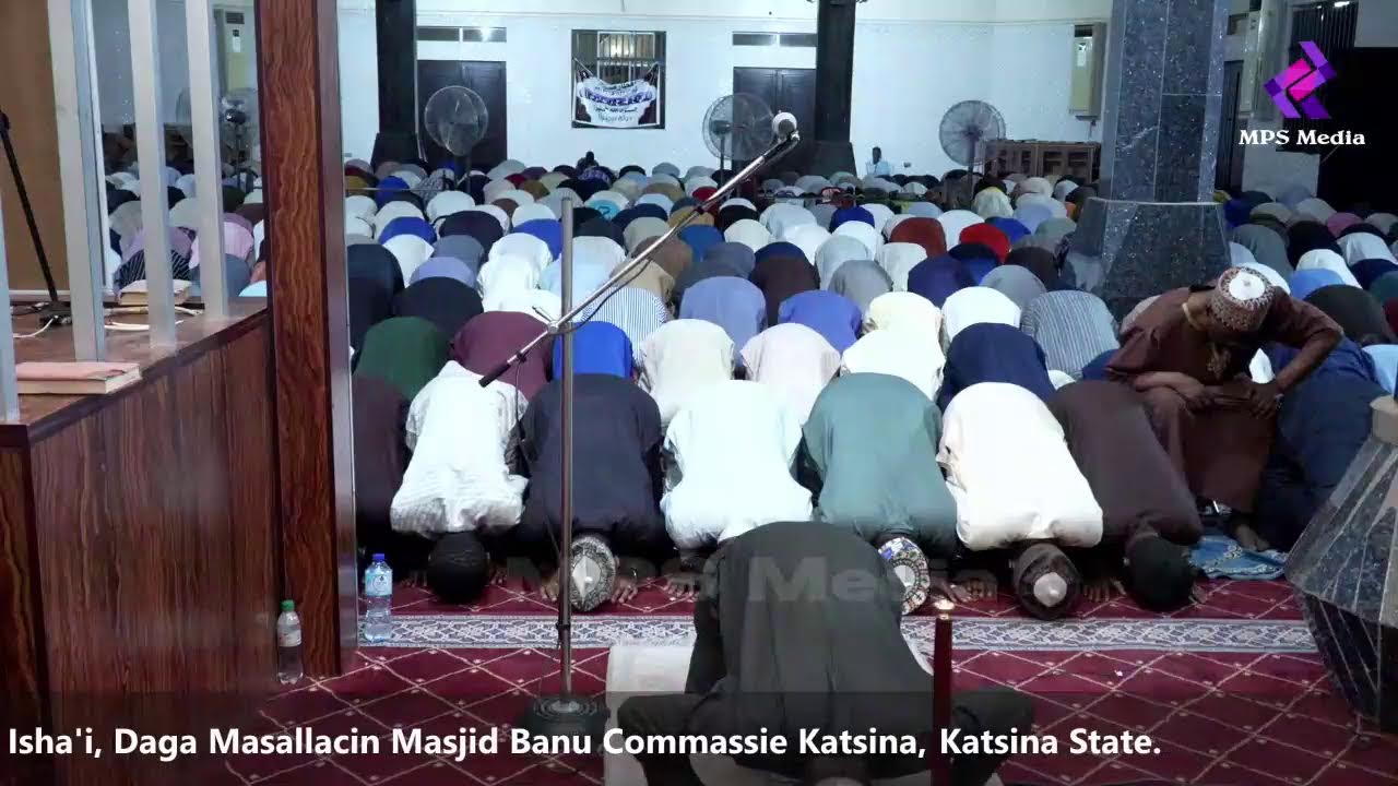 Kai tsaye: Sallar Isha'i, Ramadan (23) 1447/2026, Daga Masjid Banu Commassie KTN.