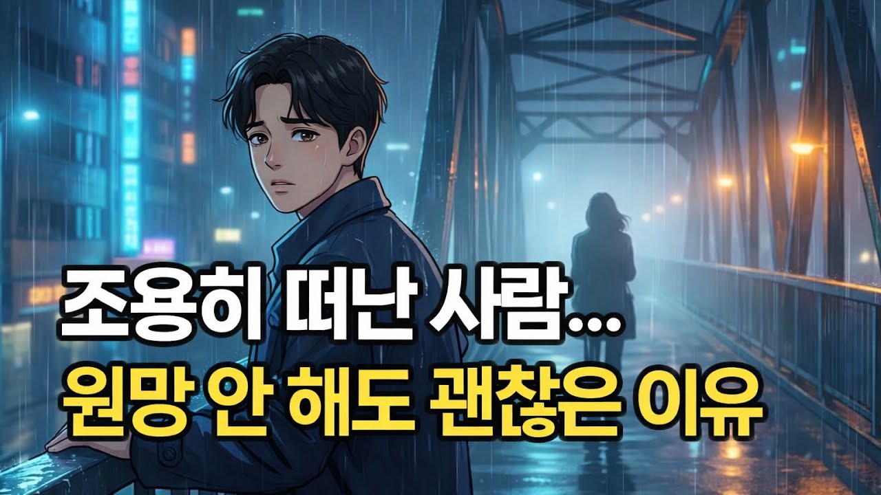 조용히 떠난 사람, 원망하지 않아도 괜찮아요