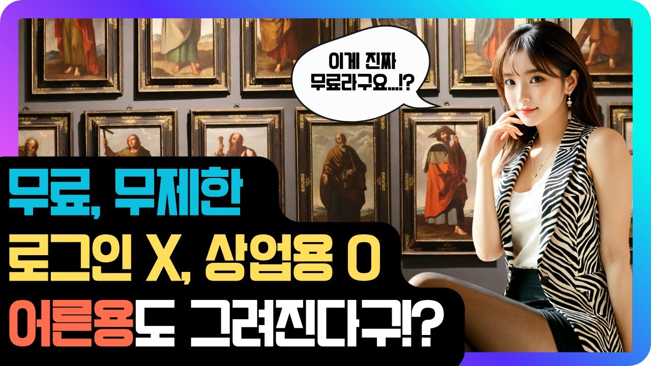 무료+무제한+검열없음+상업용까지 = 최강 이미지 생성 AI 등장!