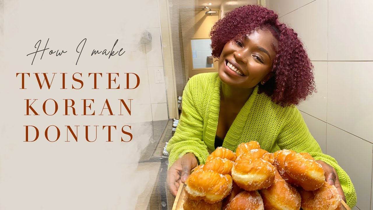 Let's make Twisted Korean Donuts !!.....for gaining weight purposes 😂.