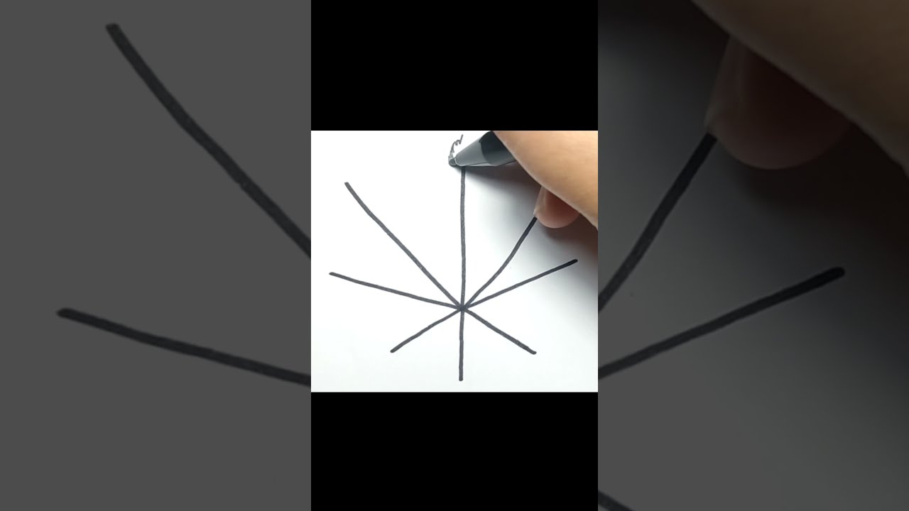 How to draw Weed Leaf