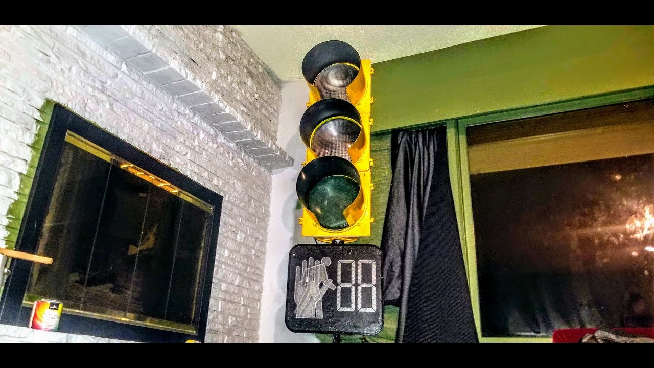 My Traffic Light Setup w/ Talking Pedestrian Signal