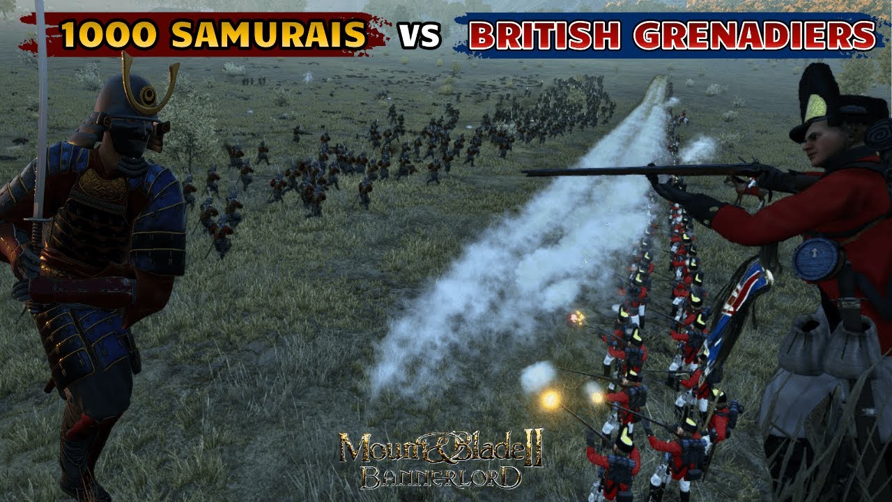 300 BRITISH GRENADIERS vs 1000 SAMURAIS | Epic Mount & Blade II: Bannerlord Battle