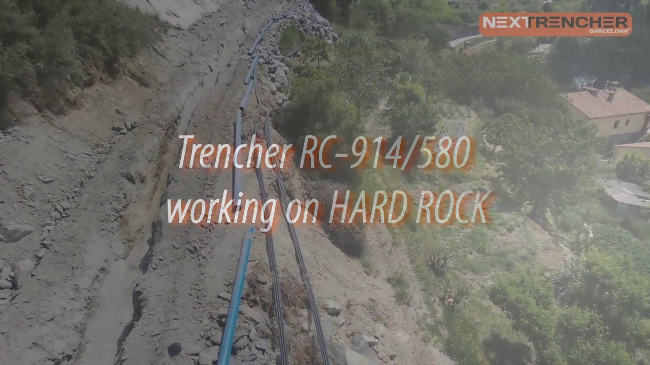 Trencher working on Hard Rock