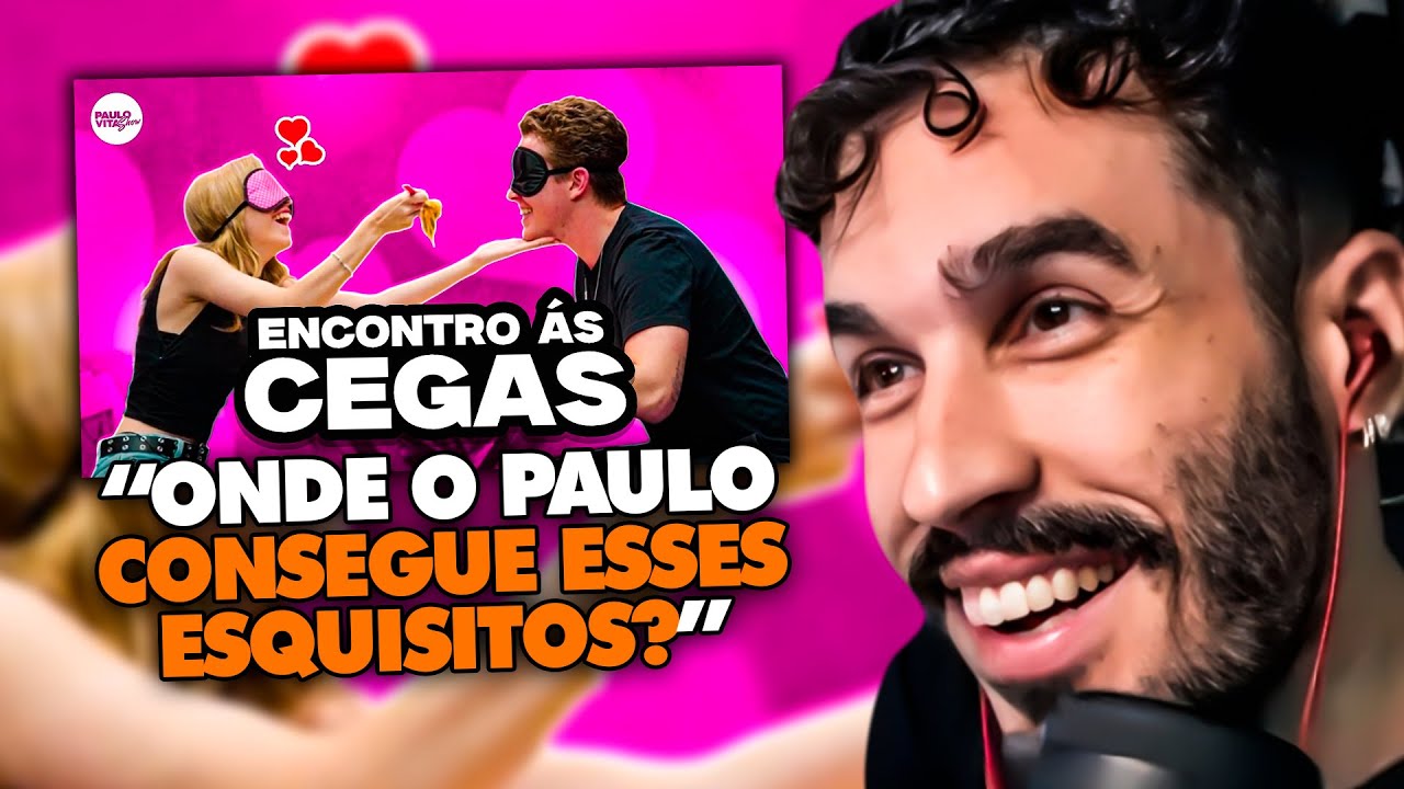 STAG REAGE: VOCÊ BEIJARIA ALGUÉM SEM VER? ENCONTRO ÀS CEGAS! - PAULO VITA SHOW | Clipes do Stag