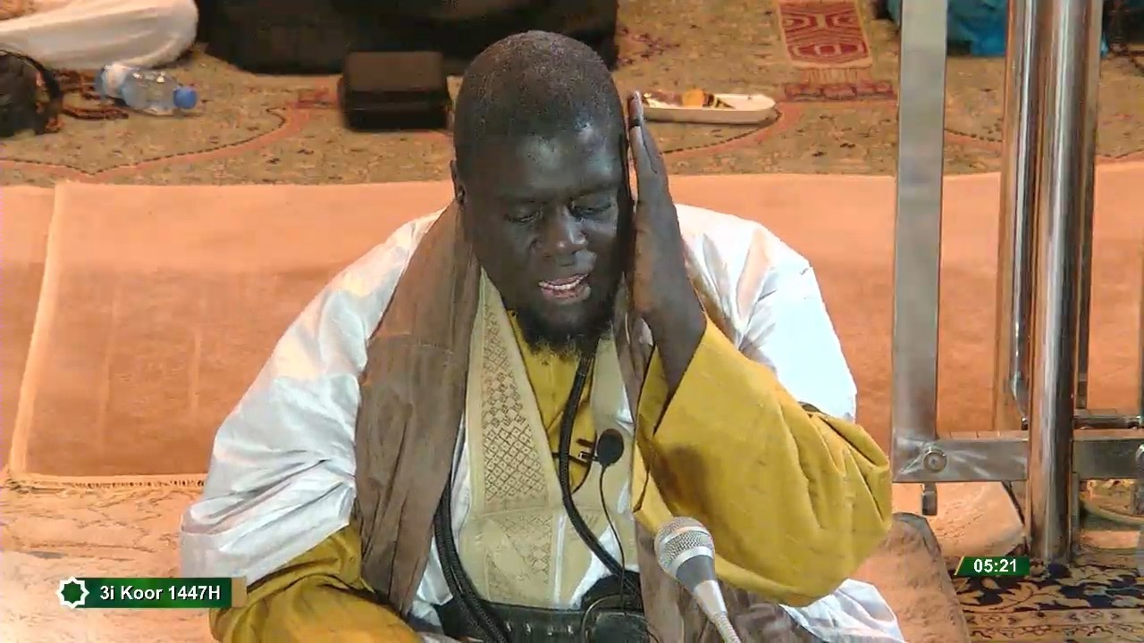 Ndiangoum Khassida Fajar - Jour 3 Ramadan 1447h - Serigne Ibrahima Gueye  - Grande Mosquée de TOUBA